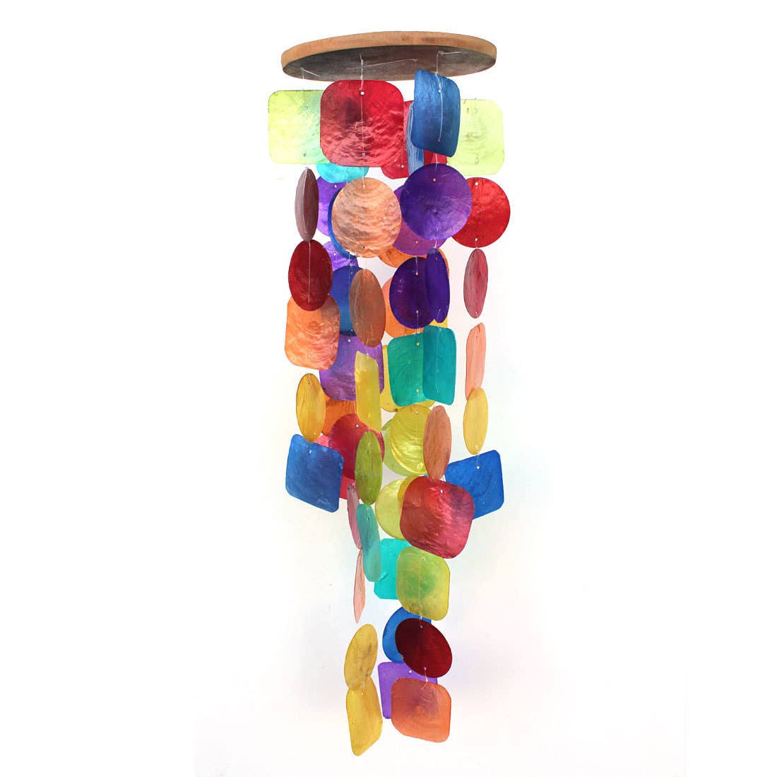 Rainbow Capiz Shell Wind Chime