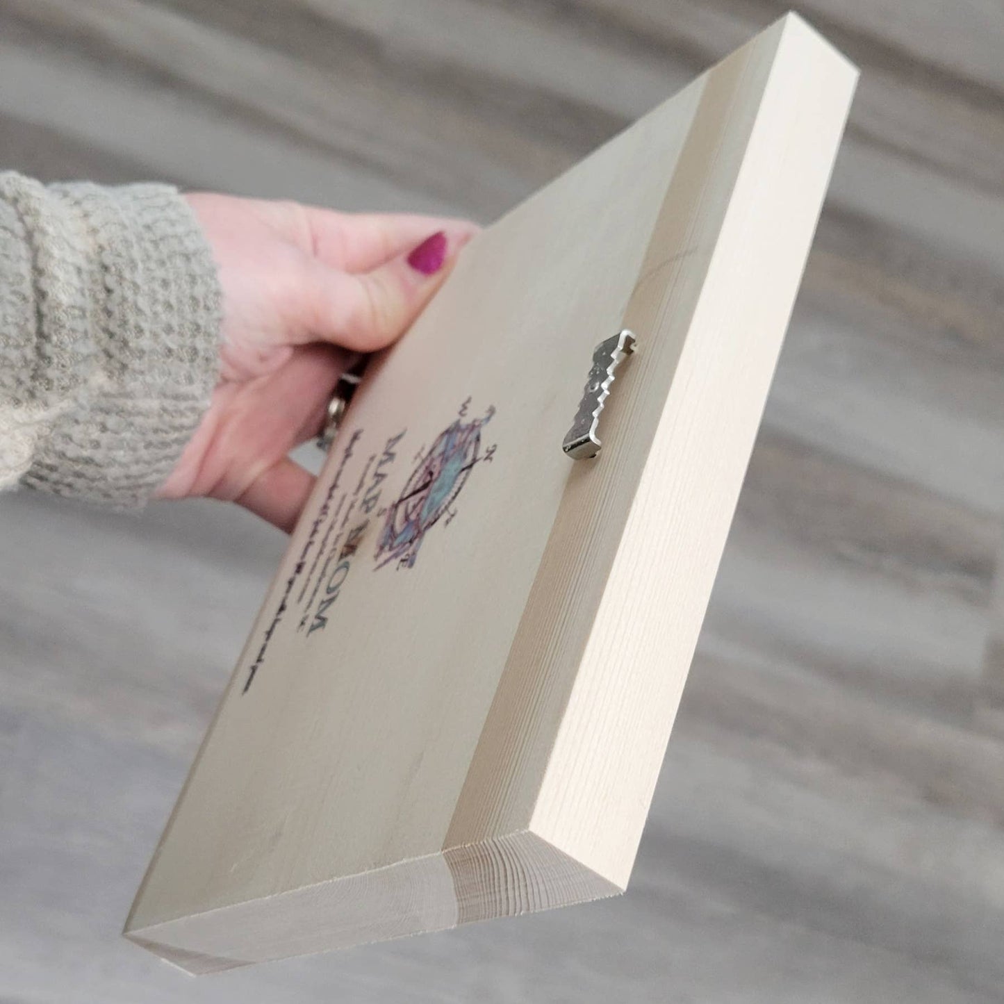 Pelican Wood Plank Art- 5x7 Inches