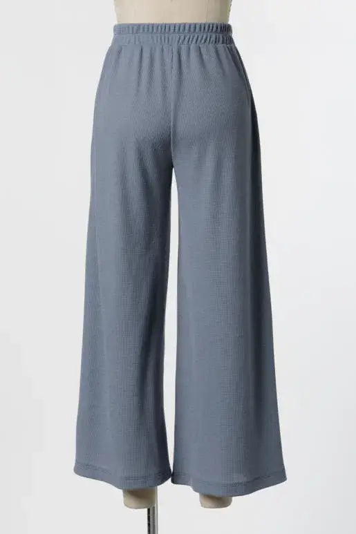 Thermal Wide Leg Pants - P70169B