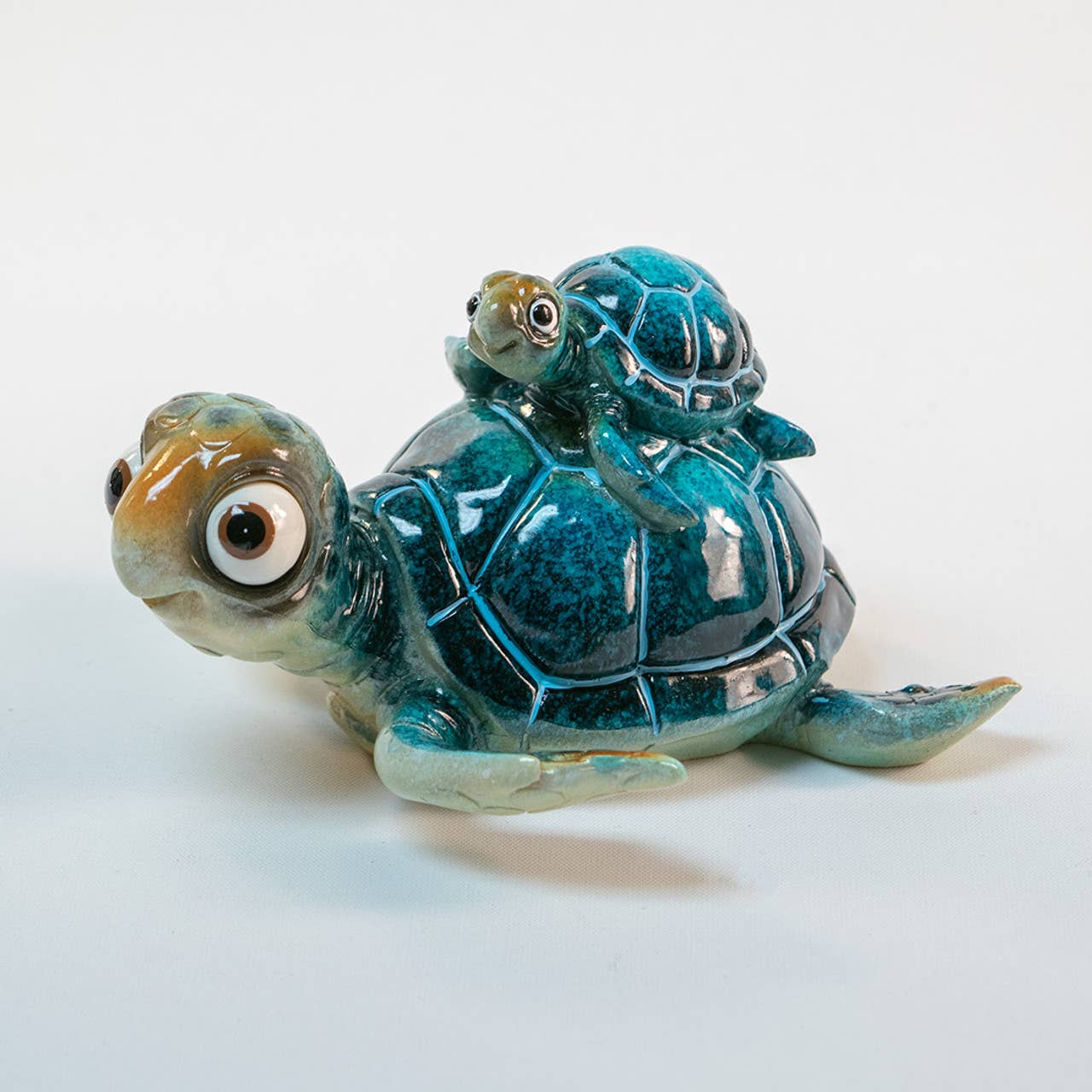 Blue Turtle with Baby H5322