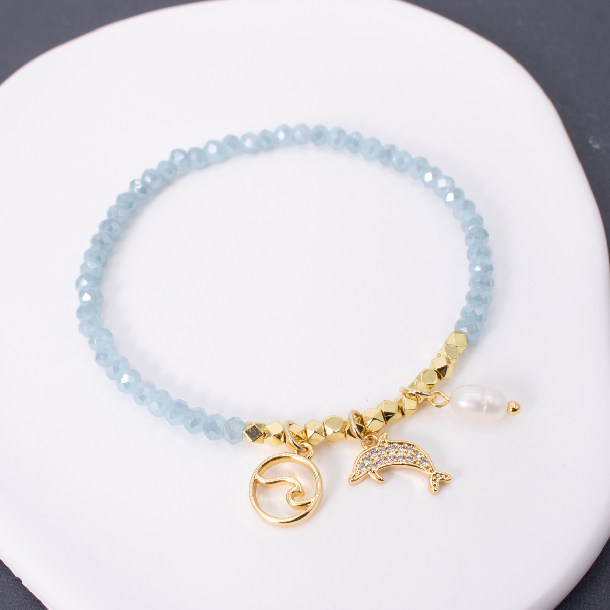 Dolphin Stretch Charm Bracelet