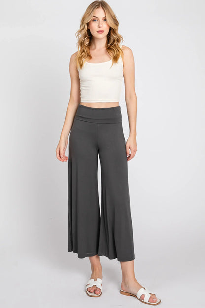 Solid Modal Wide Fit Pants - P70177