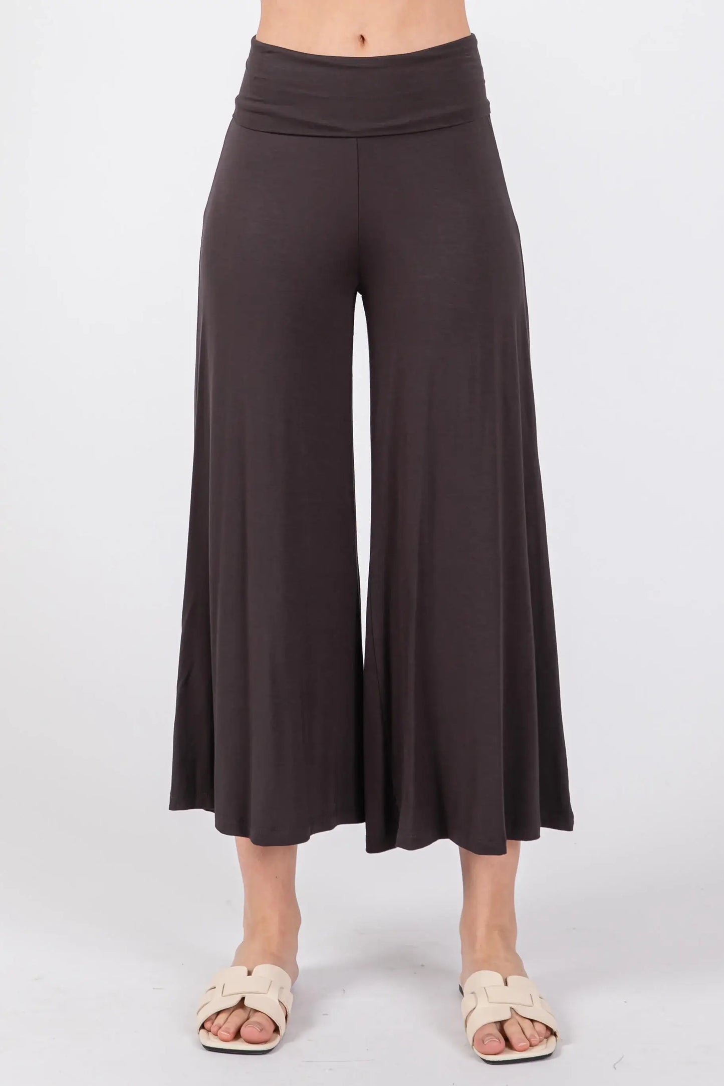 Solid Modal Wide Fit Pants - P70177