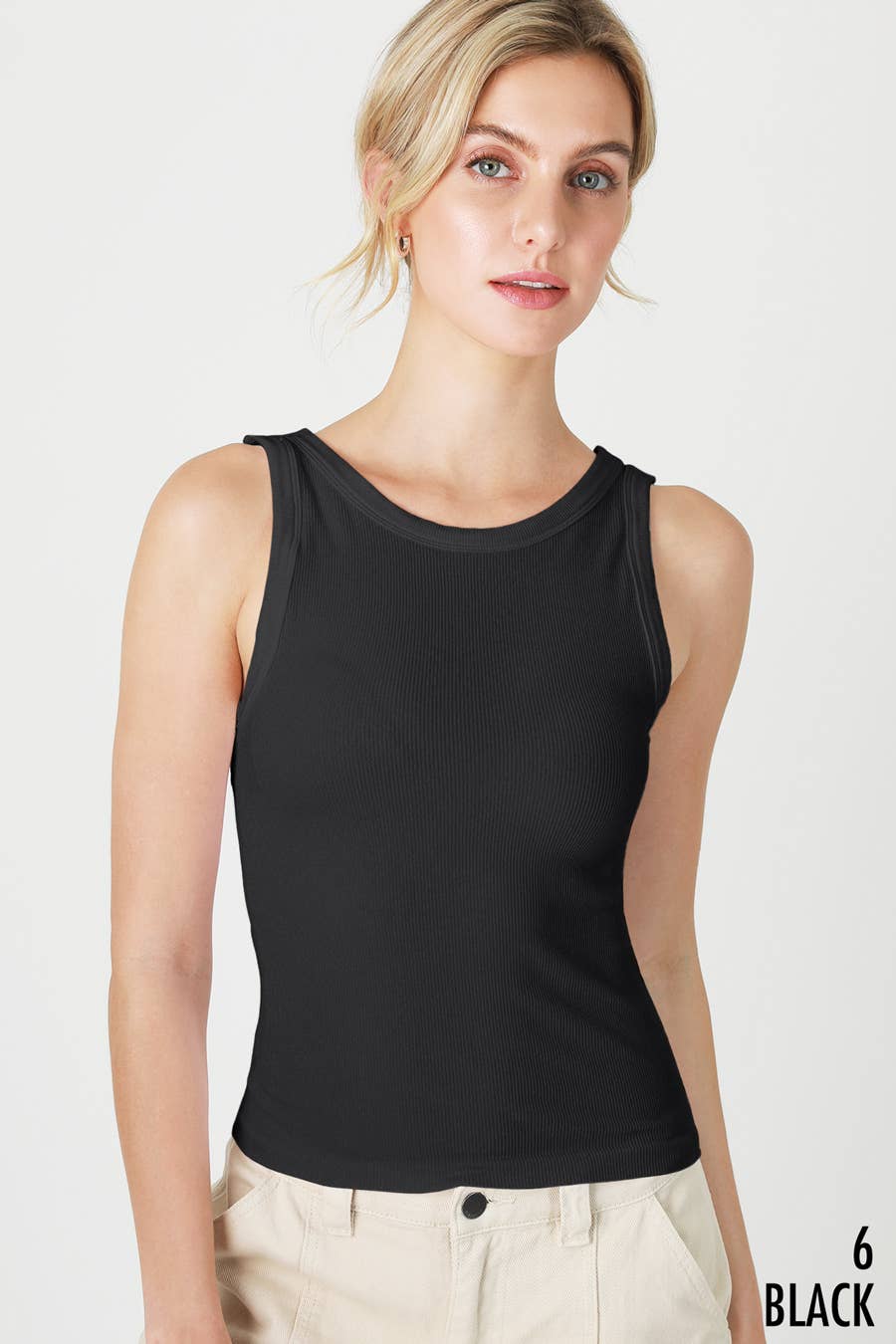 NS8216 - Reversible Ribbed Tank Top
