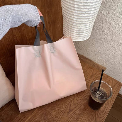 50pcs, Dual-colors Premium Frosted square PVC Gift Bags