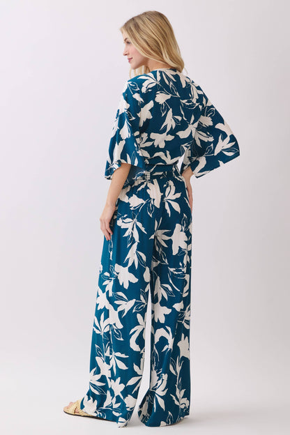 WIDE SMOCK WAIST WIDE LEG PANTS - VNP70263E