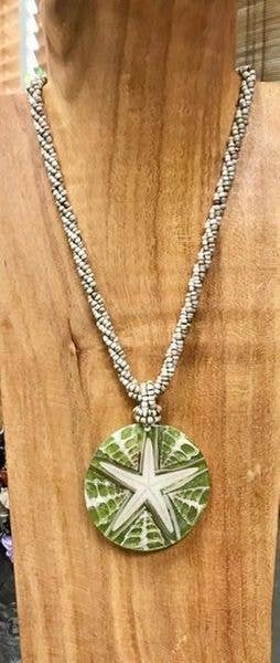 Starfish Necklace - Green