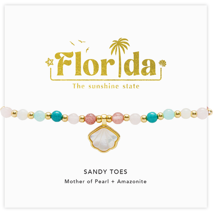 Stay Breezy Florida Charm Bracelet