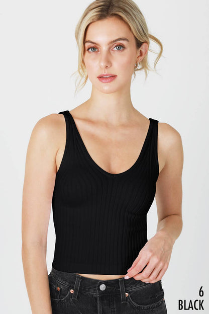 NS8215 - Wide Ribbed Tank Top