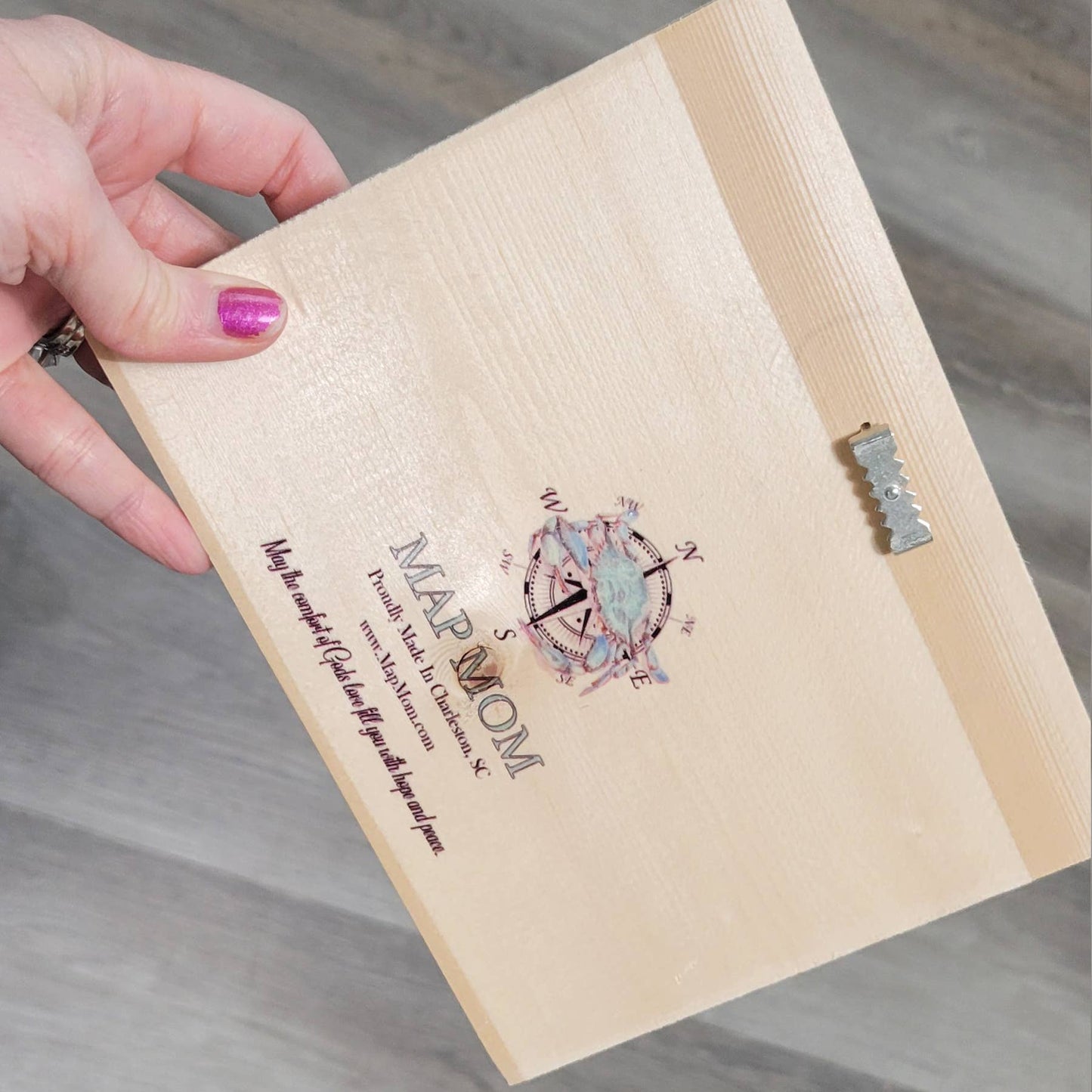 Pelican Wood Plank Art- 5x7 Inches