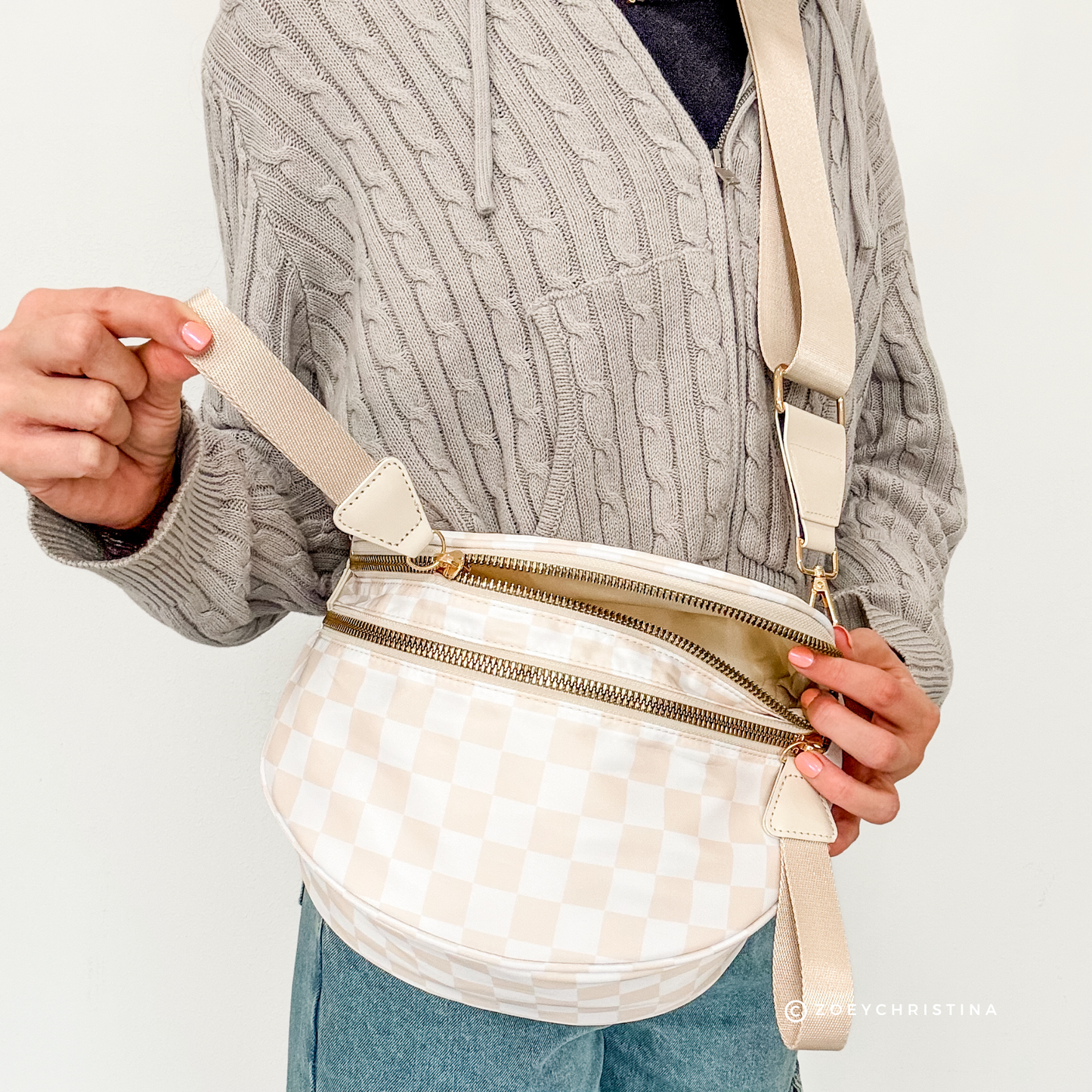 Crossbody Zipper Bag – 7 Colors, Removable Strap, Stylish