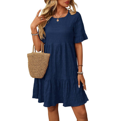 Loose Casual Short-Sleeve Elegant Dress