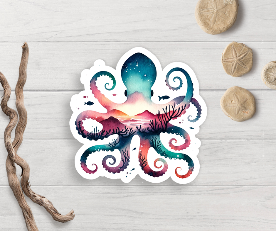 Octopus Vinyl Sticker