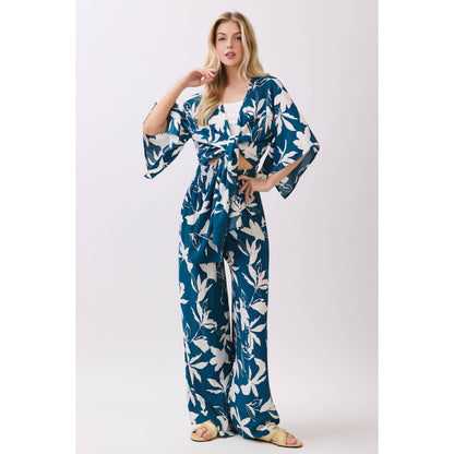 WIDE SMOCK WAIST WIDE LEG PANTS - VNP70263E