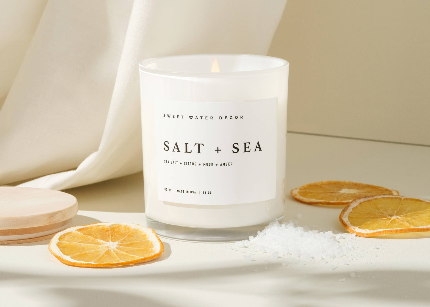 Salt and Sea 11 oz Soy Candle - Home Decor & Gifts