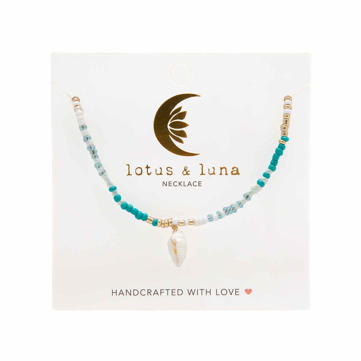 Sandy in Sanibel Seed Bead Shell Necklace