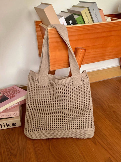 Crochet Handbags Beach Mesh Knit Bags Tote Bags Women's Shoulder Bags