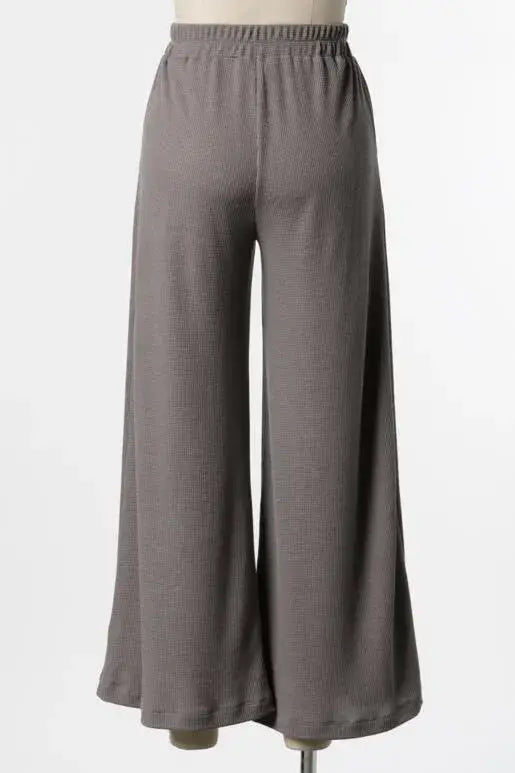Thermal Wide Leg Pants - P70169B