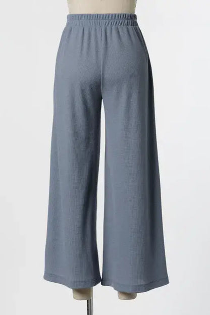 Thermal Wide Leg Pants - P70169B