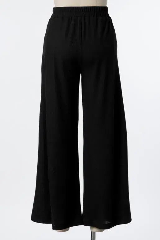 Thermal Wide Leg Pants - P70169B