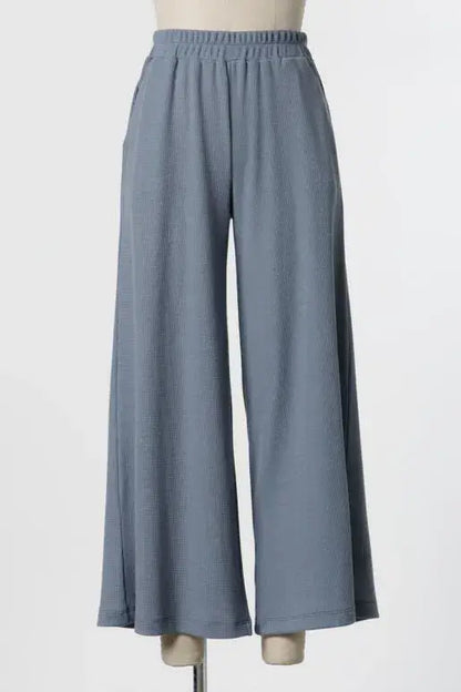 Thermal Wide Leg Pants - P70169B