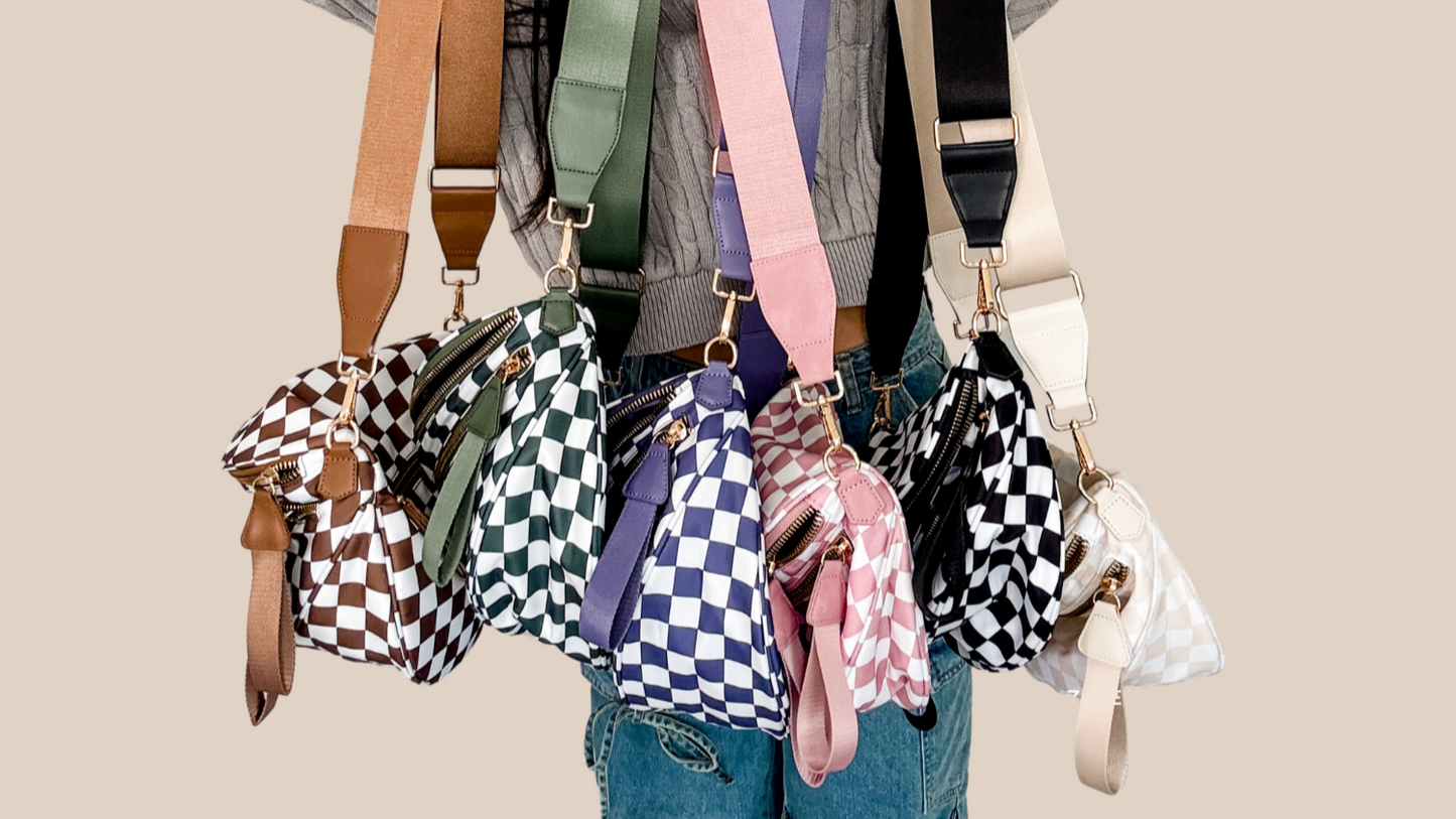 Crossbody Zipper Bag – 7 Colors, Removable Strap, Stylish