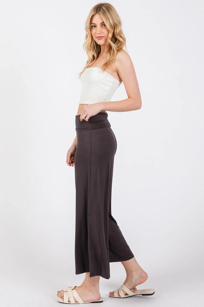 Solid Modal Wide Fit Pants - P70177