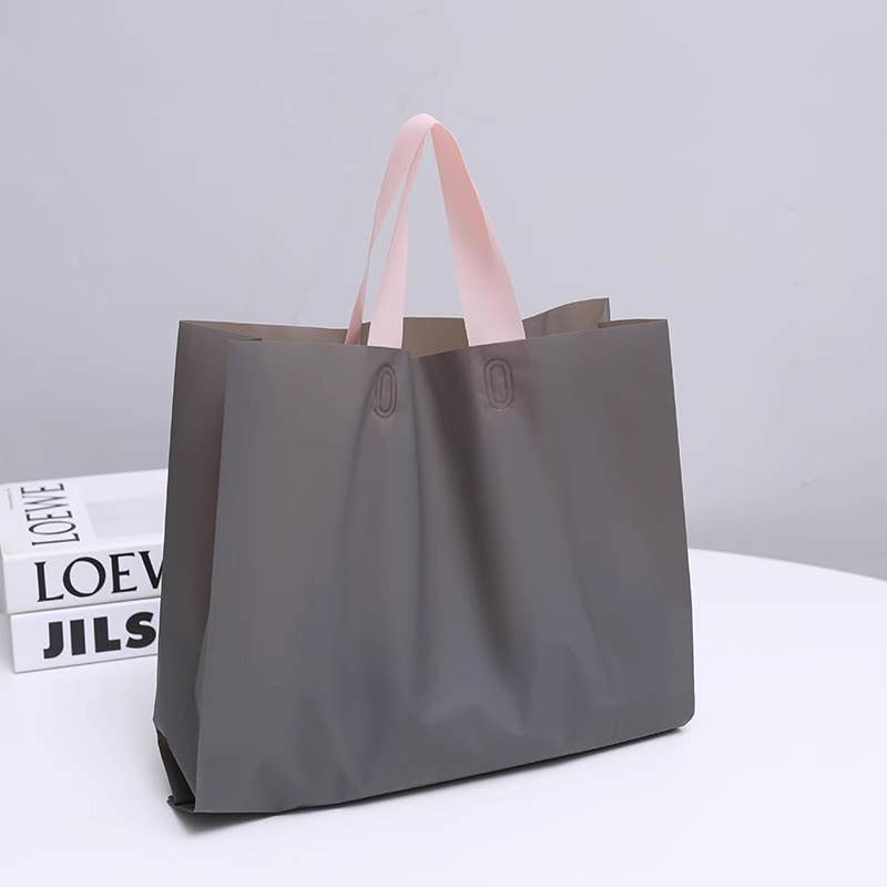 50pcs, Dual-colors Premium Frosted square PVC Gift Bags