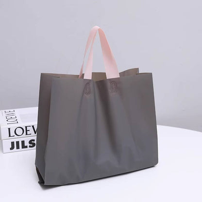 50pcs, Dual-colors Premium Frosted square PVC Gift Bags