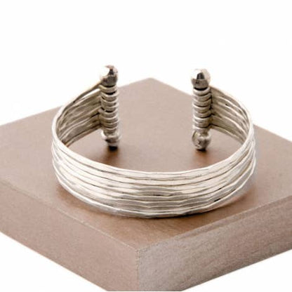 Hammered Metal Cuff Bracelet