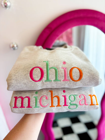 CUSTOM State Crewneck | Custom Sweatshirt | Gift