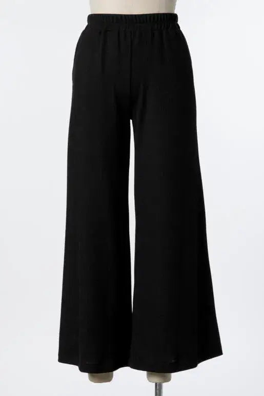 Thermal Wide Leg Pants - P70169B