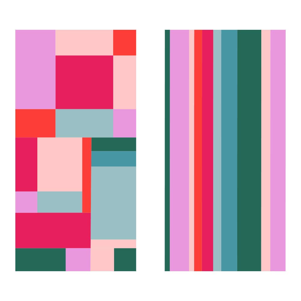 Color Block Beach Quick Dry Towel