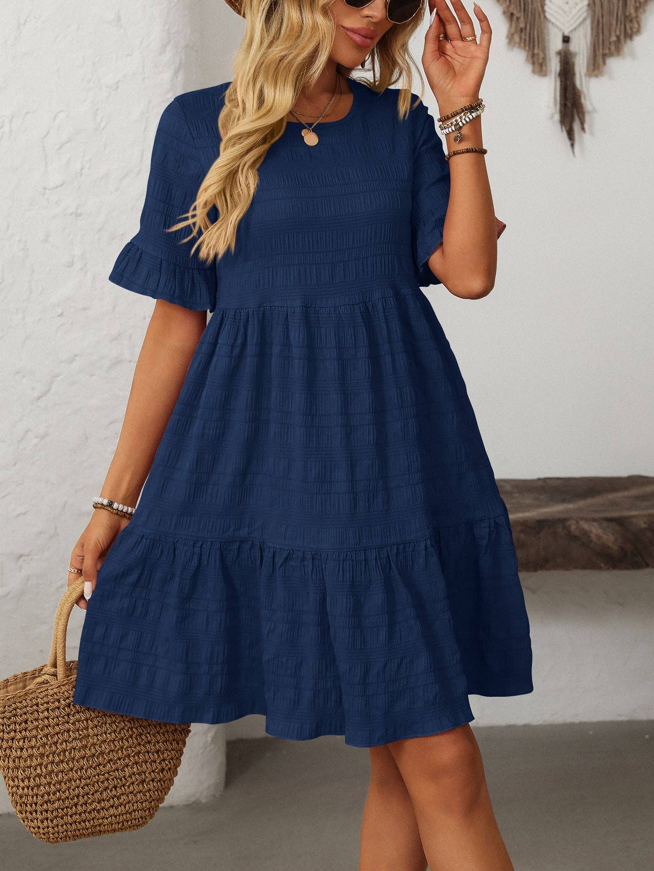 Loose Casual Short-Sleeve Elegant Dress