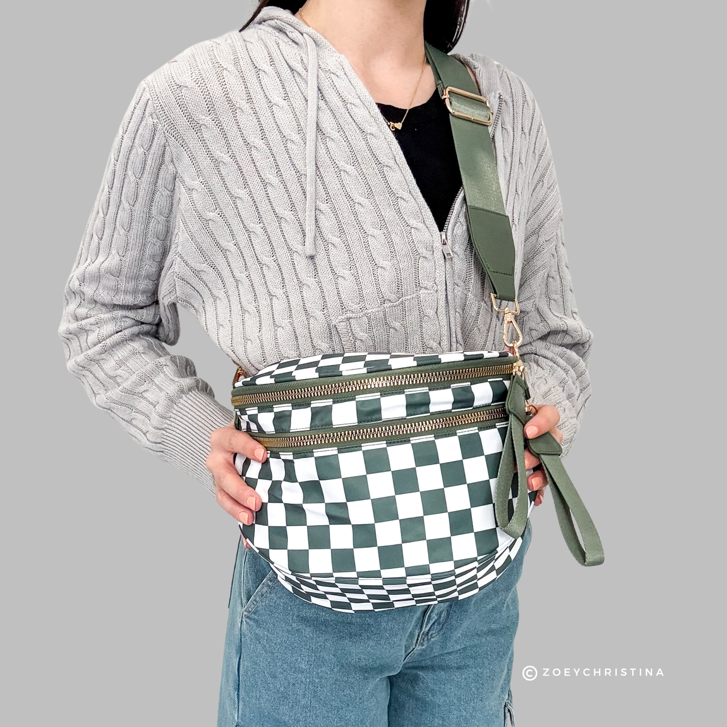 Crossbody Zipper Bag – 7 Colors, Removable Strap, Stylish