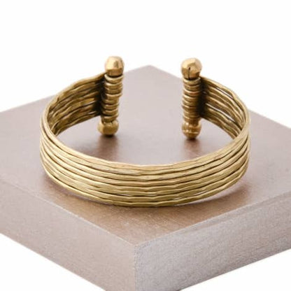 Hammered Metal Cuff Bracelet