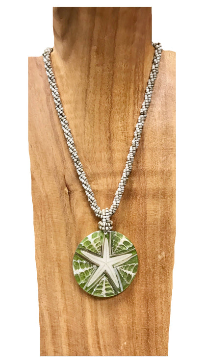 Starfish Necklace - Green