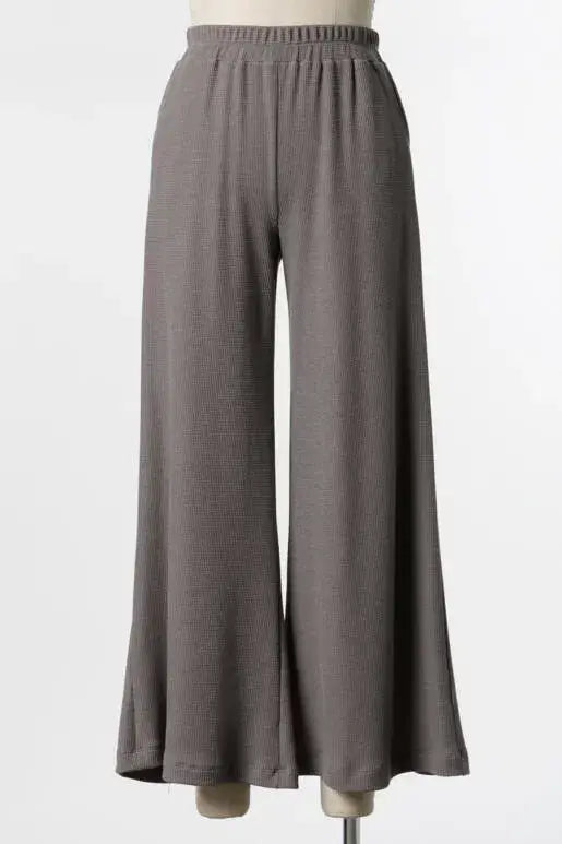 Thermal Wide Leg Pants - P70169B