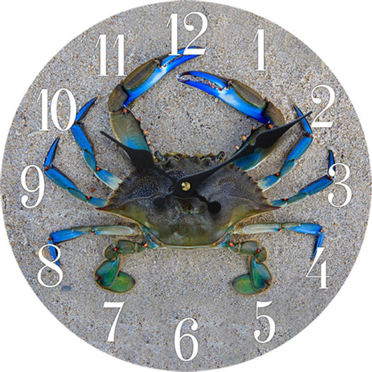 Crab Wood Clock 13"X 13"