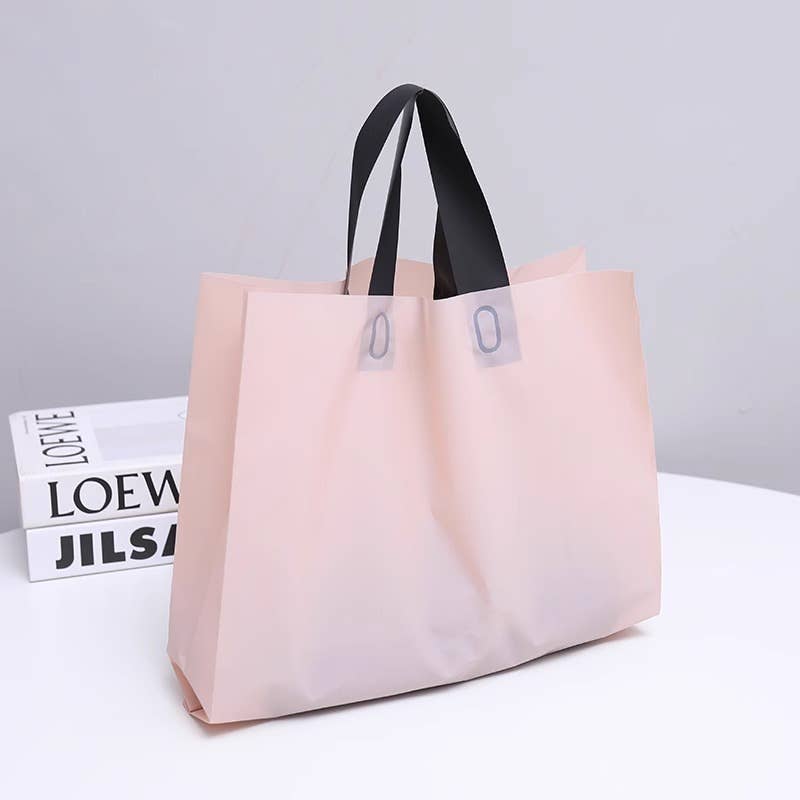 50pcs, Dual-colors Premium Frosted square PVC Gift Bags