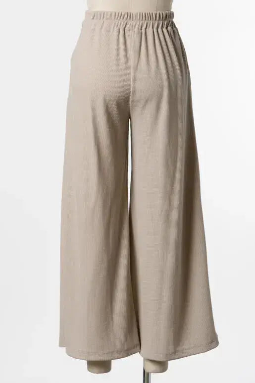 Thermal Wide Leg Pants - P70169B
