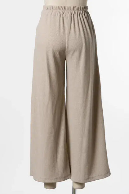 Thermal Wide Leg Pants - P70169B