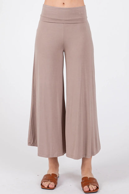 Solid Modal Wide Fit Pants - P70177