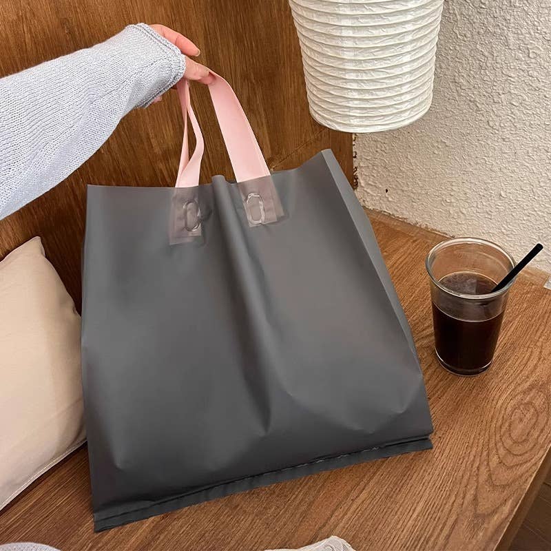 50pcs, Dual-colors Premium Frosted square PVC Gift Bags