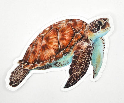 Sticker Vinyl- Sea Turtle 4 inches