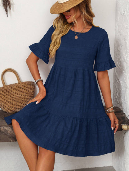 Loose Casual Short-Sleeve Elegant Dress
