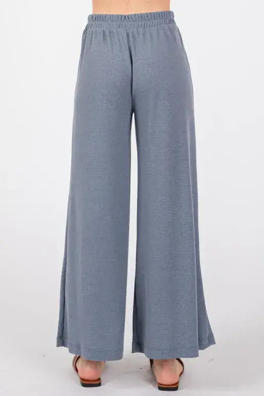 Thermal Wide Leg Pants - P70169B