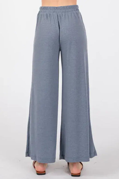 Thermal Wide Leg Pants - P70169B