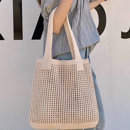Crochet Handbags Beach Mesh Knit Bags Tote Bags Women's Shoulder Bags